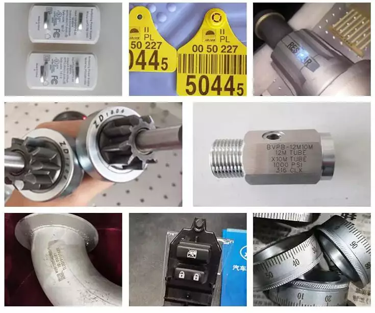 Serie de componentes electrónicos
