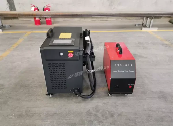 Máquina de soldadura láser de fibra portátil con refrigeración por aire