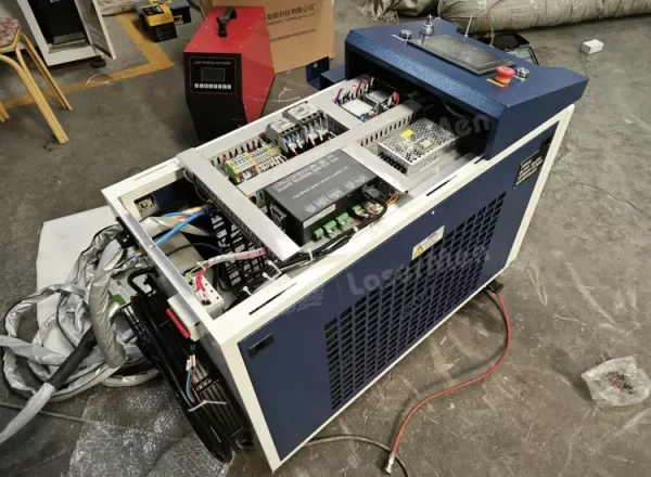 Máquina de soldadura láser de fibra metálica portátil de tipo mini
